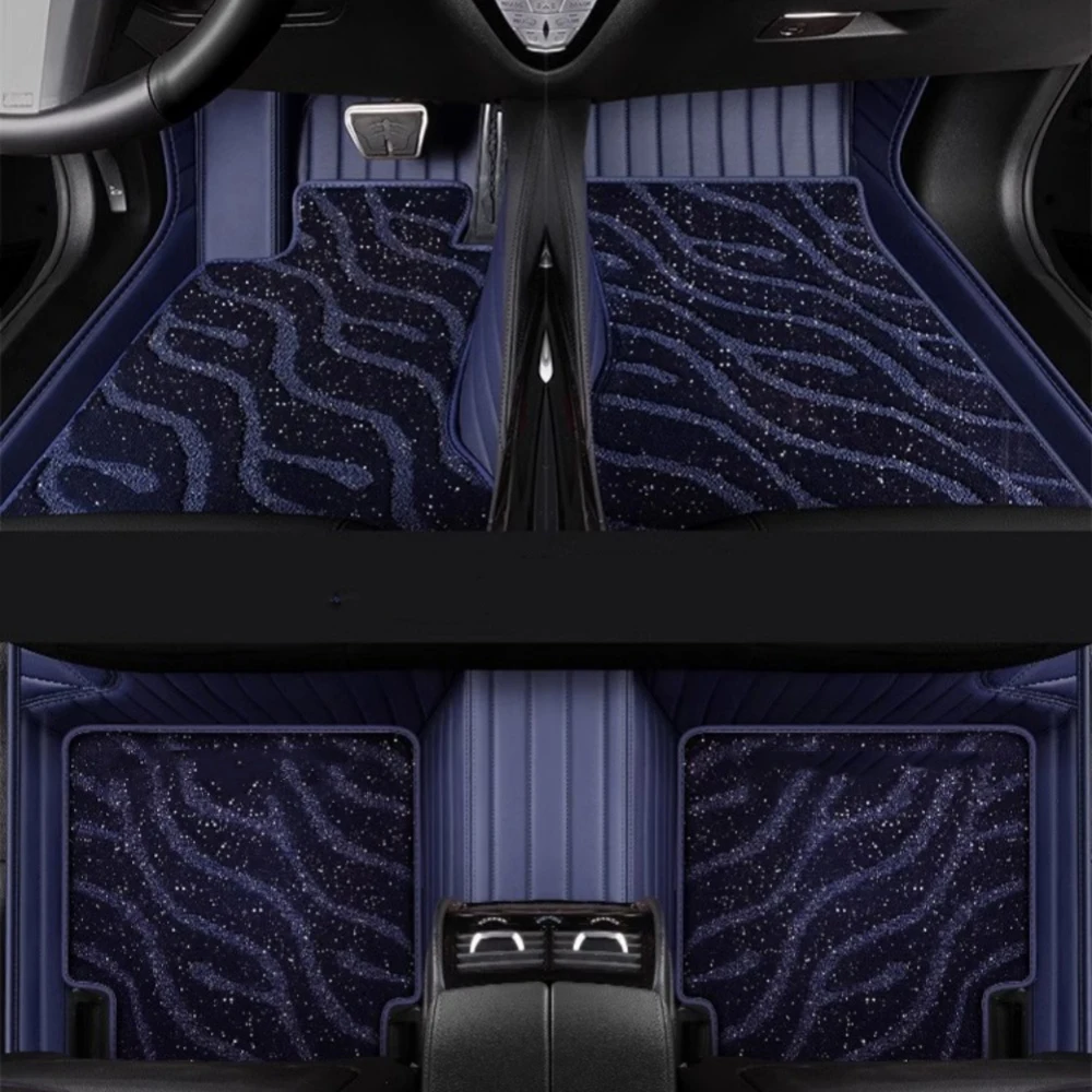 

5D Custom Car Floor Mats For Peugeot 2008 2013-2023 Auto Carpets Double Layer Foot Coche Blanket