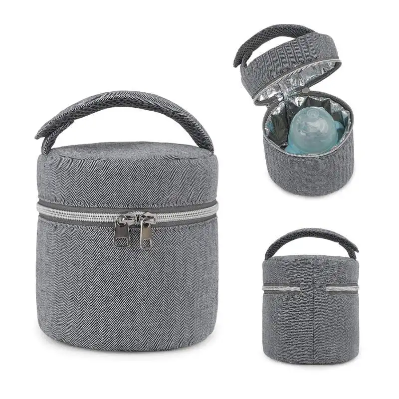 Multiple milk bottles insulated bucket, waterproof, portable for travel, can be hung on baby stroller, insulated bag