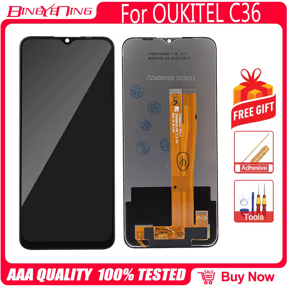 Originale Per 6.56 Pollici Oukitel C36 C58 C58 Pro C65/C65 pro LCD e Touch Screen Digitizer Display Schermo Con Modulo Telaio