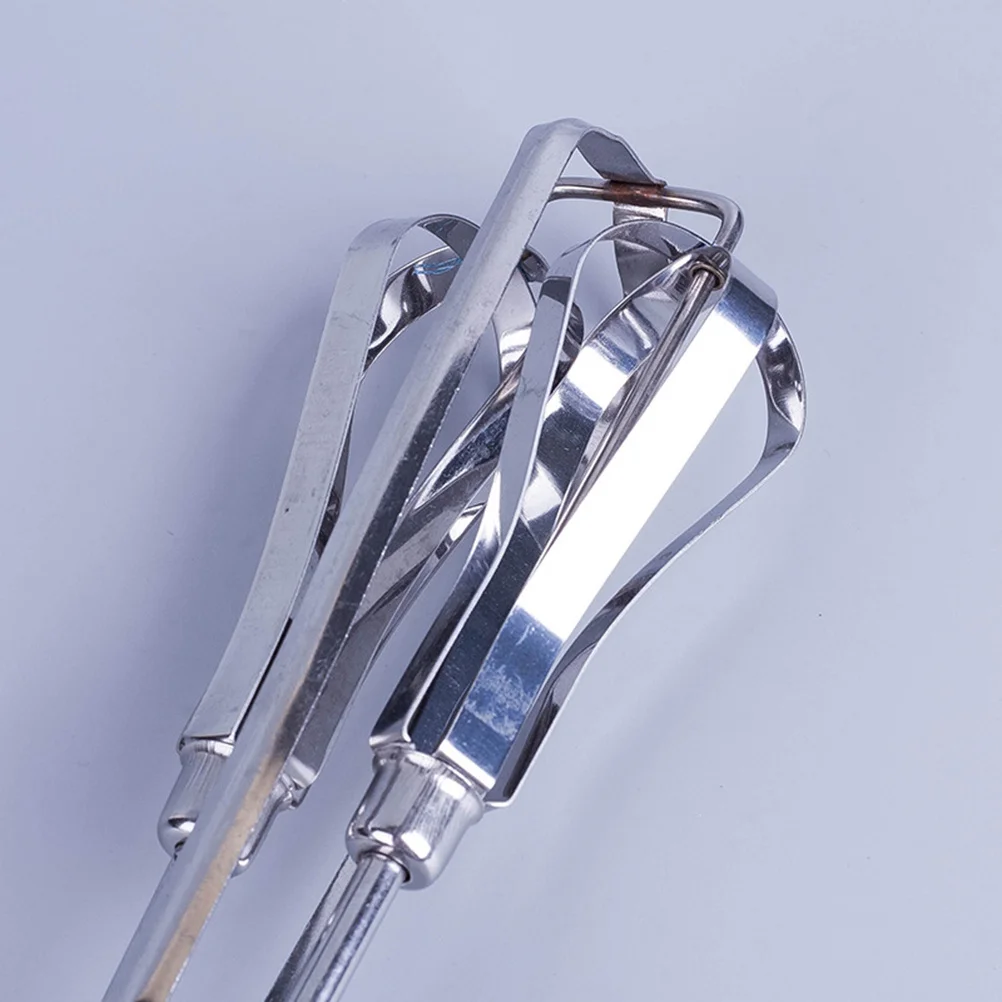 

Manual Egg Beater Handheld Stainless Steel Kitchen Mixer for Eggs Sauces Dressings Silver Gadget Egg