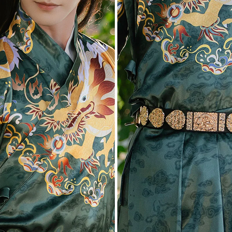 ملصقات سكين مطرزة للرجال والنساء من Ming Hanfu Jinyiwei داخل بدلة السحب السمكة الطائرة على الطراز الصيني زي قديم