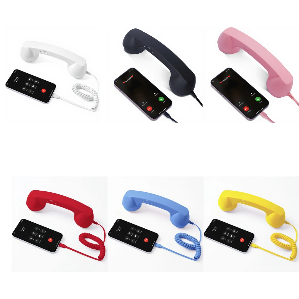 Wireless Retro Bluetooth Phone for Laptops and Cellphones Pop Phone Retro Handset Wireless Retro Telephone Handset Receivers