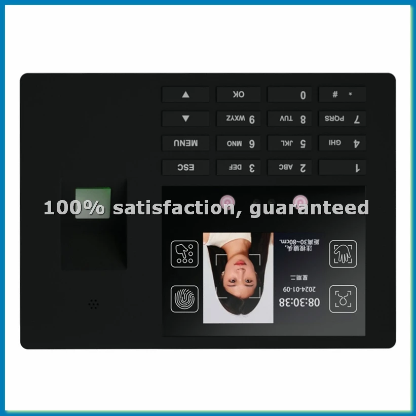 Multi Functional Attendance Machine Fingerprint Recognition Password Recognition Recognition Three in One EU Plug-A69M