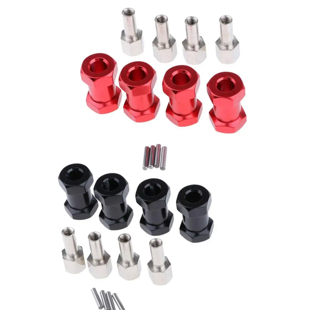 Alloy Hub Hex Extended Adapter 12mm Coupler Wheel Extension RC Crawler Accessories for Wraith CC01 AXIAL SCX10 D90 AX10