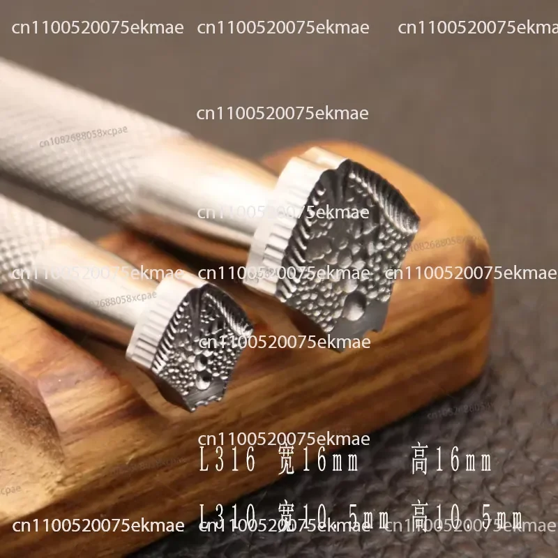 L310Dragon Scale Pattern No. 3 304 Stainless Steel Leather Engraving Printing Tool Vegetable Tanned Leather Tang Grass