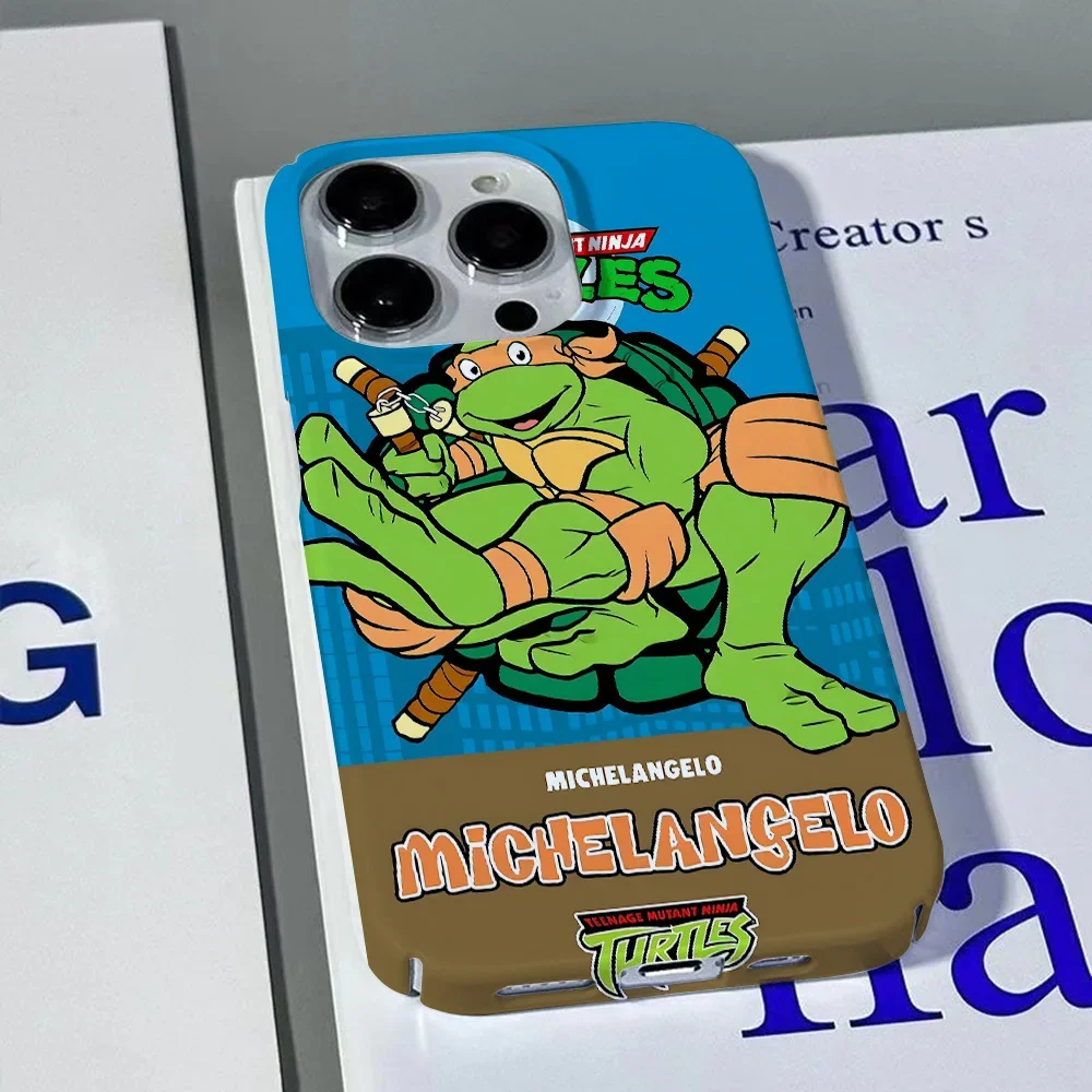 N-Ninja Turtles Phone Case for iPhone 16 15 14 13 12 11 Pro Max XS XR XSMax 6 7 8 Plus Glossy HD Hard PC Cover