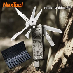 NexTool Pocket Multitool E1 10 In 1 Folding Knife Scissors Plier Saw Outdoor Hiking Camping EDC Equipment Folding Multitool New