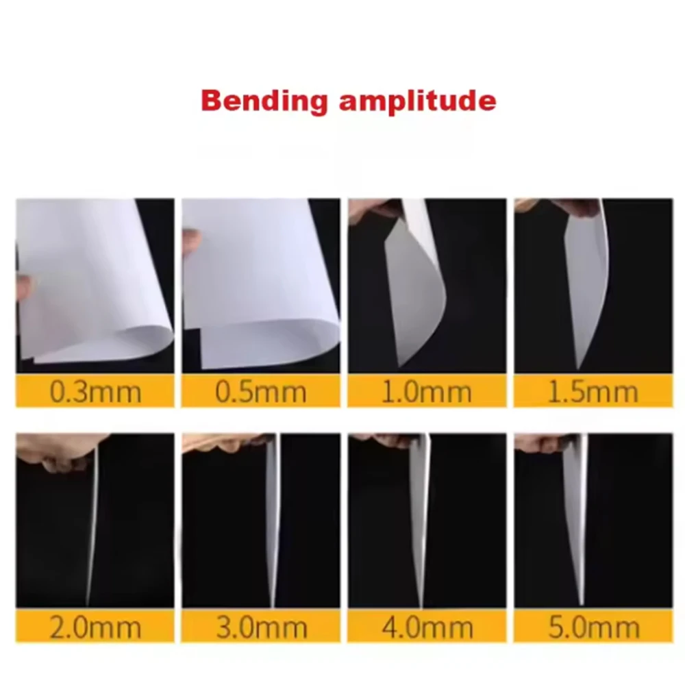1/2/3Pcs ABS Plastic Board Thickness 2mm/3mm/5mm/6mm/8mm/10mm/12mm White Model Sheet Material For DIY Model Part Accessories