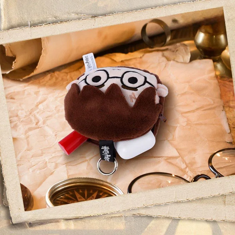 MINISO-Sac à pendentif Harry Potter, rangement portable en poudre, décoration créative et à la mode, porte-monnaie mignon, étui à clés, cadeau pour garçon et fille