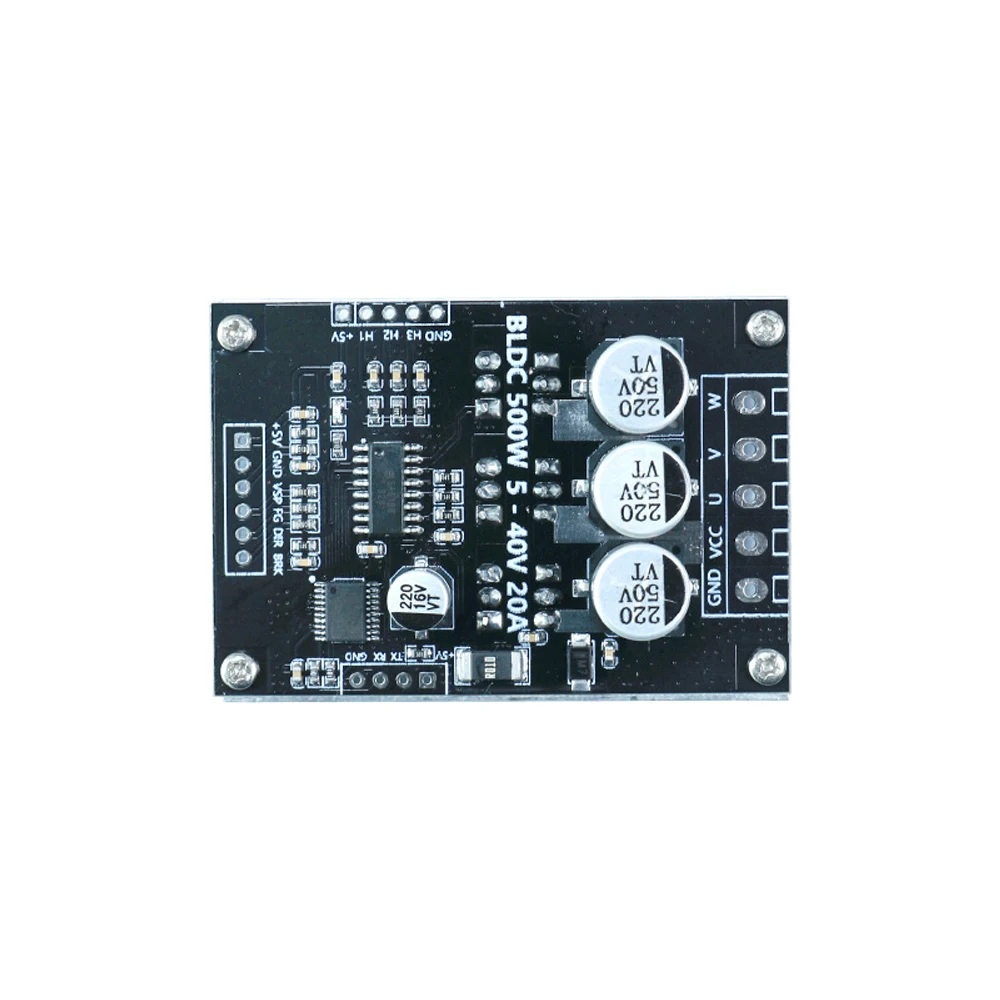 

500W 5-40V 20A Brushless Motor Control Board PWM Three-Phase Motor Drive Module Forward And Revese Motor Control Board With Hall