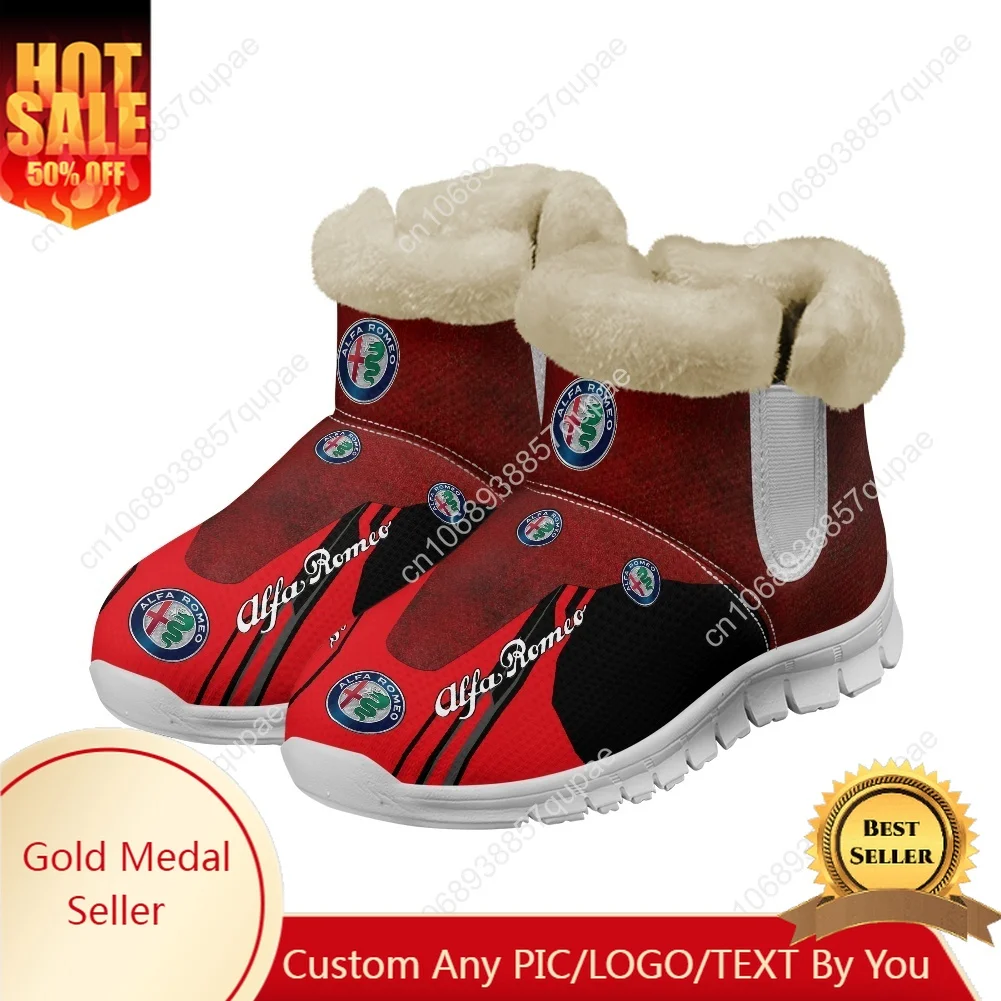 A-Alfa Snow Boots Motorcycles Mens Womens Teenager R-Romeo Shoes Keep Warm Casual Lightweight Couple Sports Custom Sneakers