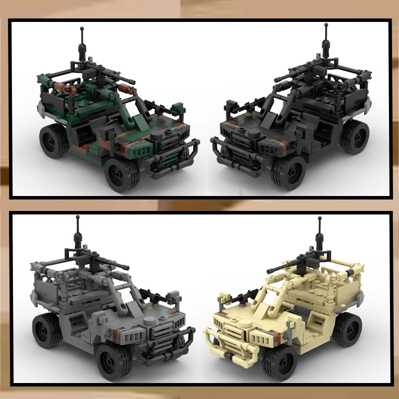 

MOC War Battle Weapon Leopard Cat Assault Vehicle Military Trucks Technology Building Blocks Model Kid's Bricks Toys Xmas Gifts