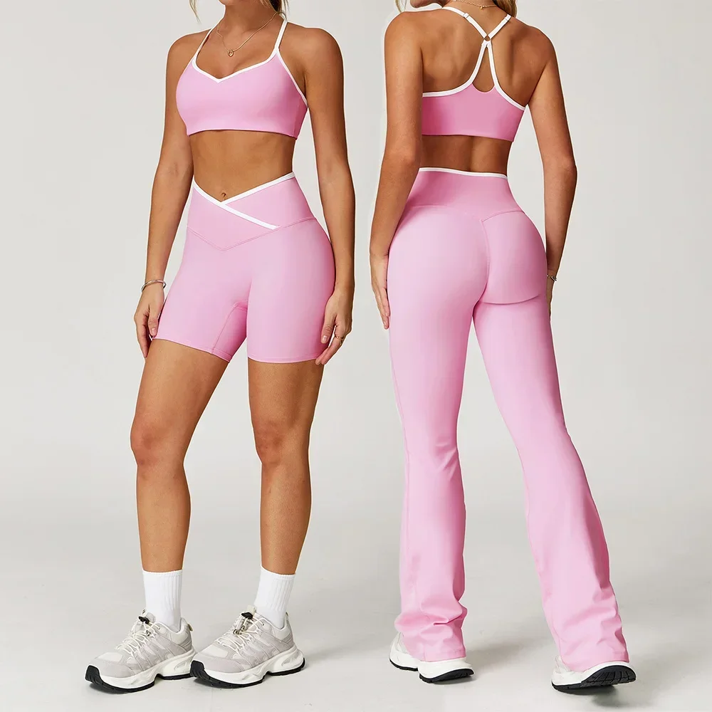 

Women's Clothes Yoga Set 2 Pieces Workout Tracksuit Sportswear Gym Clothing Sexy Sports Bra + High Waist Leggings Fitness Suits