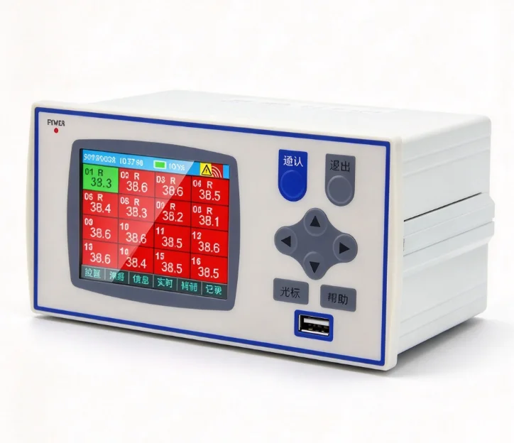 0.1s High Speed Paperless Recorder 8 16 Channel Color Screen Industrial Temperature Humidity Pressure Liquid Level Current Volta