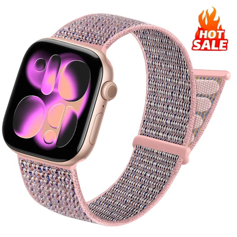 الأشرطة الموقع الرسمي لساعة أبل الفرقة 46-45-44-40-41-42 ملم سوار كوريا iwatch سلسلة 11 10 8 9 7 6 5 SE Ultra2-3 49 ملم