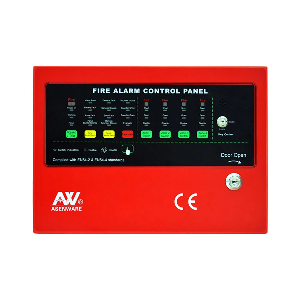 Asenware 2 Zone Conventional Fire Alarm Control Panel with 24V