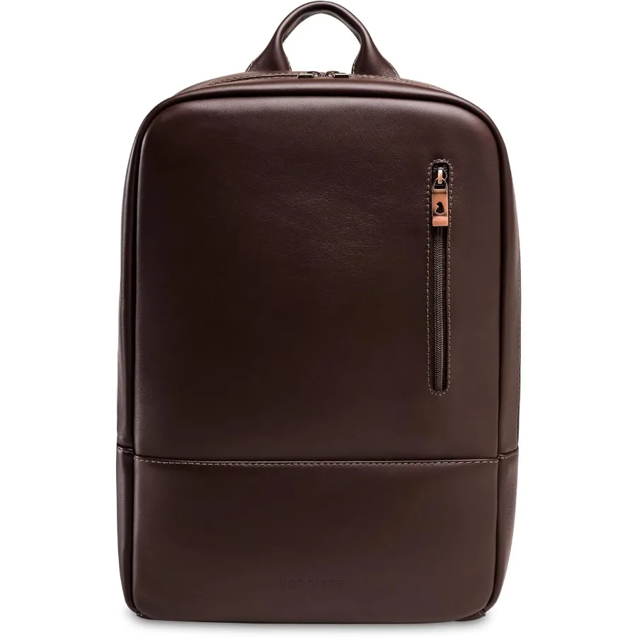 حقيبة ظهر للكمبيوتر المحمول من Nordweg Nomad NW089A خفيفة الوزن للعمل والسفر تناسب أجهزة الكمبيوتر المحمولة حتى 15.6 بوصة باللون البني