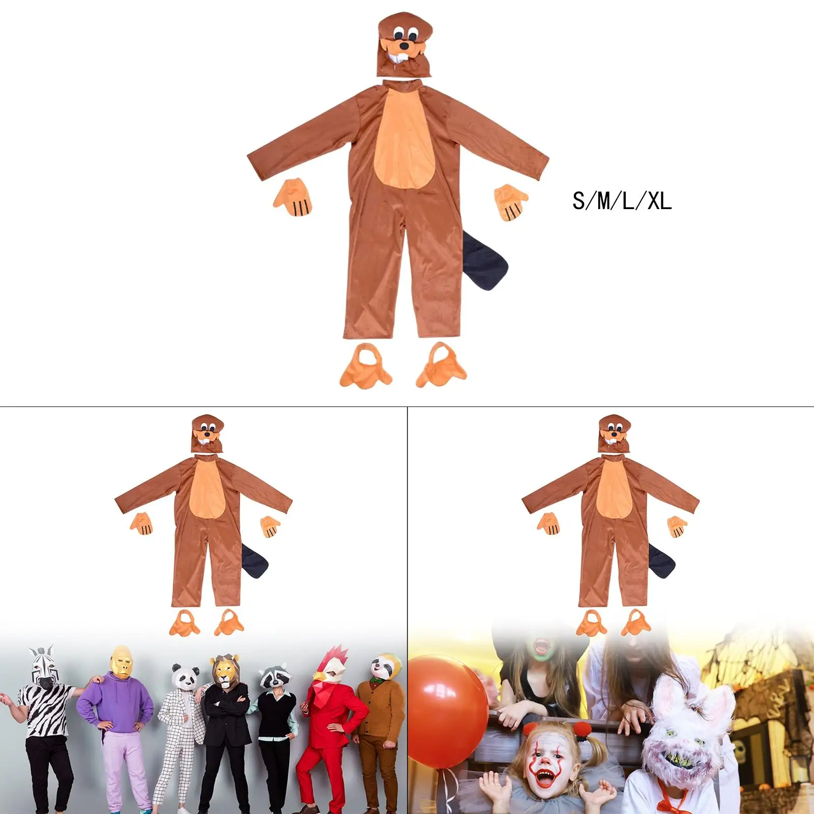 

River Otter Costume for Adults Sleepwear for Themed Party Stage Performance