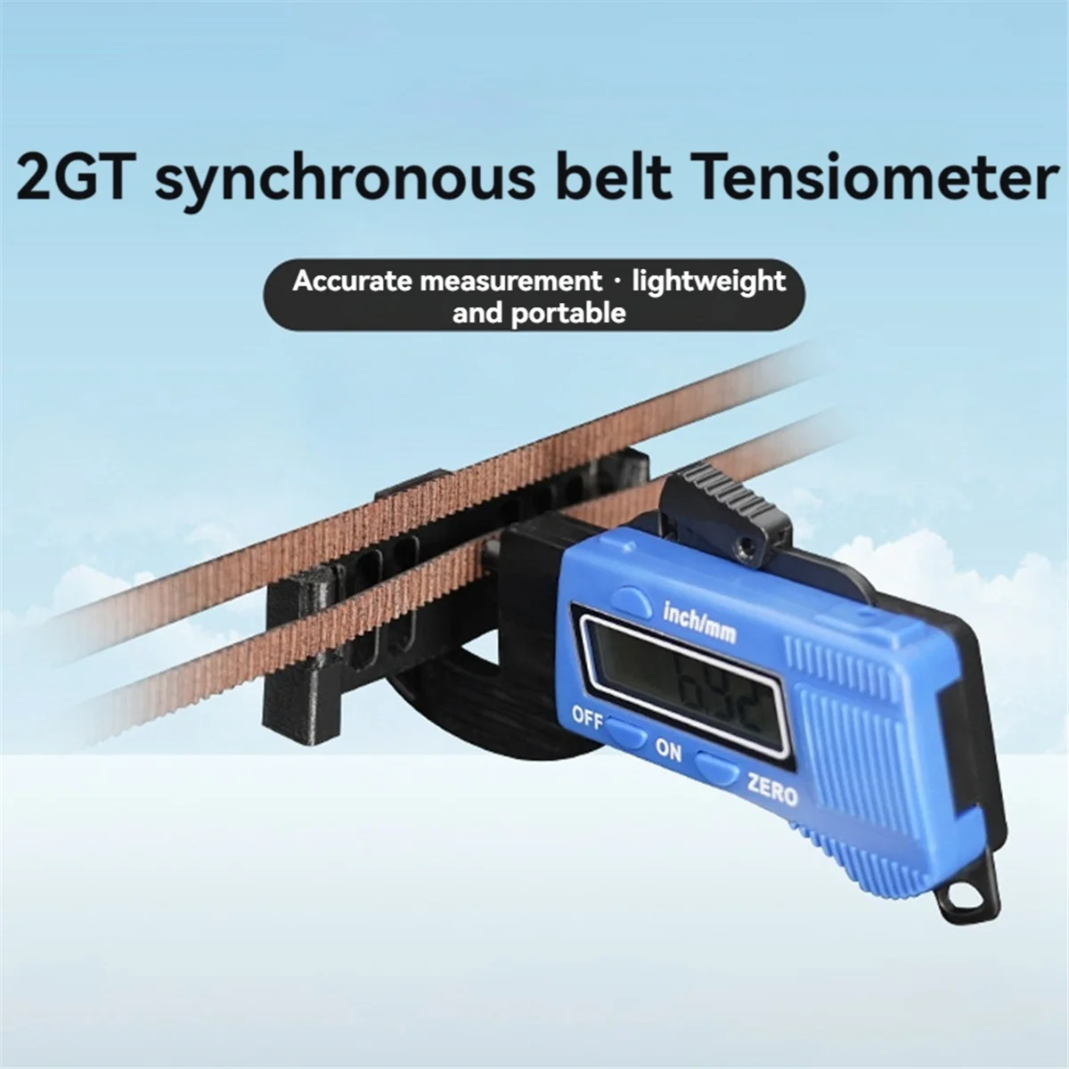 3D Printer Parts 2GT Timing Belt Elastic Tensiometer for Voron Synchronous Belt Tension Gauge Tester Digital