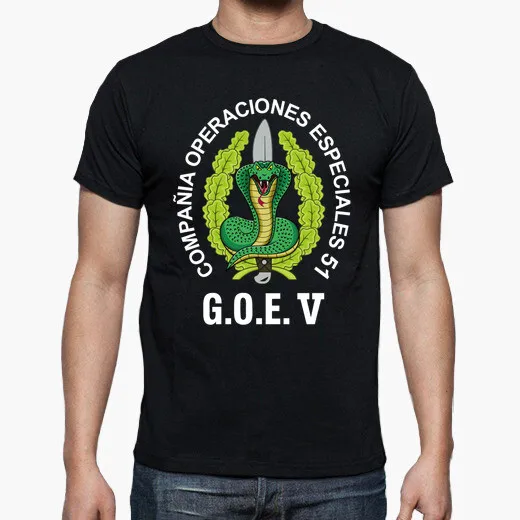 

Spanish Legion GOE V COE 51 Mod 01 Special Operations Emblem T-Shirt. Summer Cotton O-neck Men's Short Sleeve T-Shirt New S-3XL