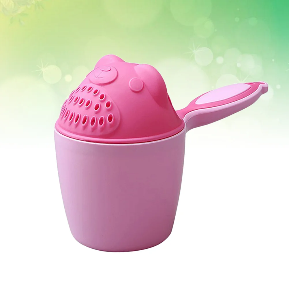 

Cartoon Style Cup Shampoo Scoops Sprinkler Flusher Cute Baby Bath Rinse Spoon Shower Water Bailer Accessory Safety Tool