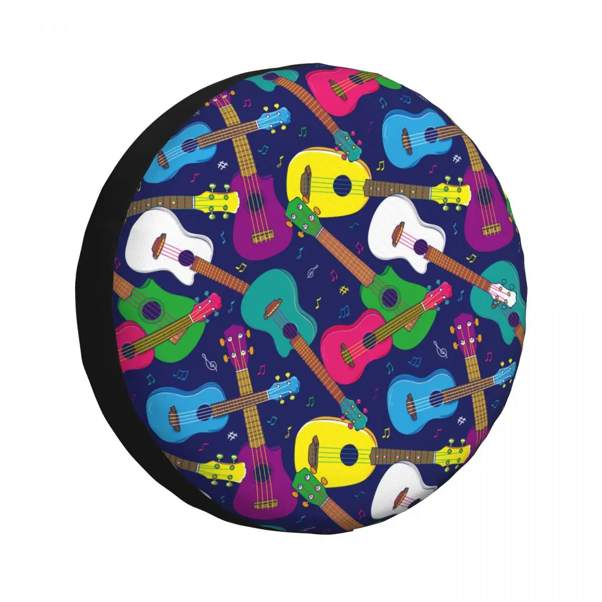 Colorful Hawaiian Ukulele Spare Tire Cover for Jeep Hummer SUV RV Car Wheel Protectors Accessories 14