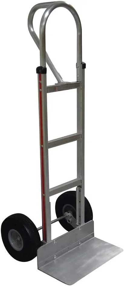 HMK15AG2C Aluminum Hand Truck, Vertical Loop Handle, 18