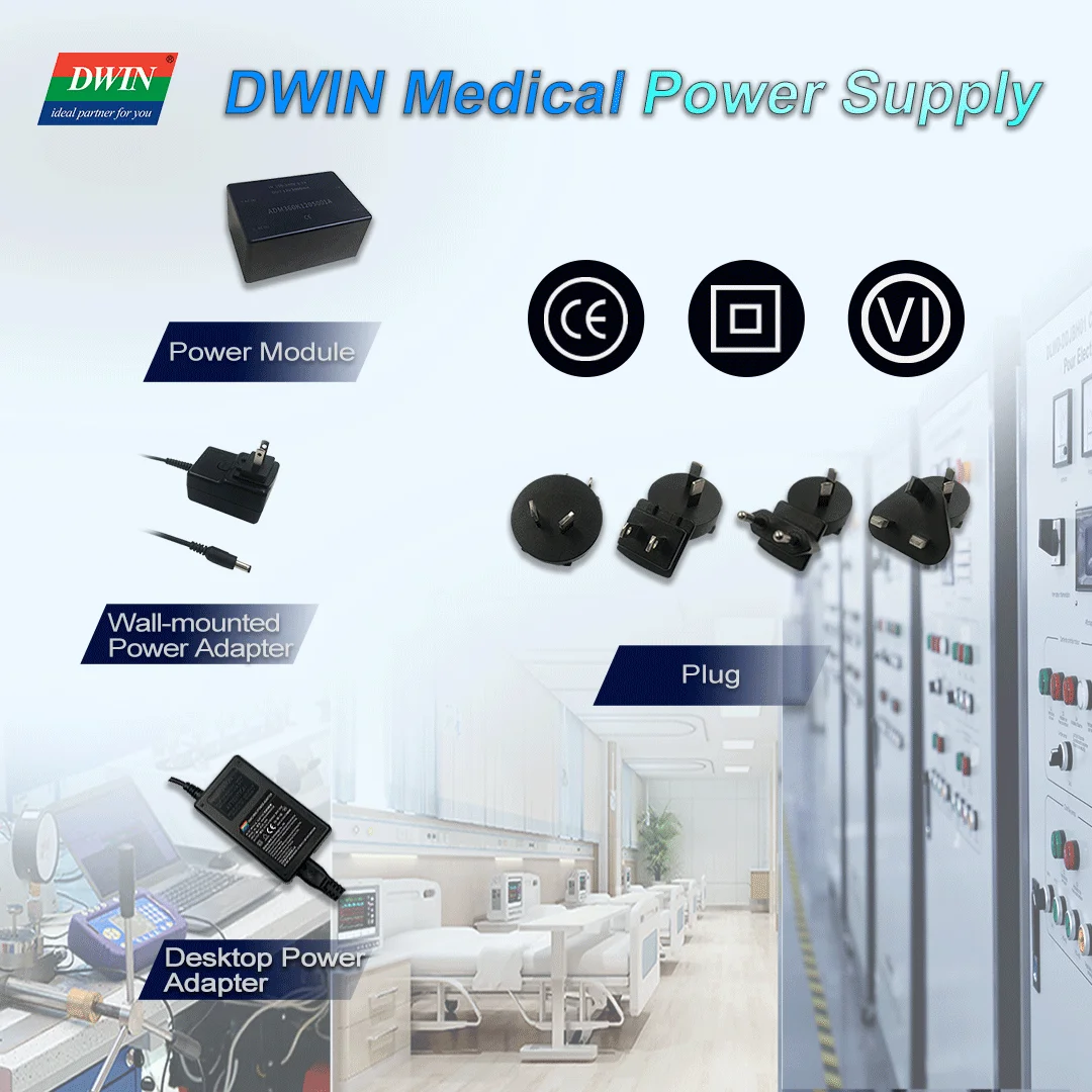 DWIN AC/DC 24V 36W  Low Power Consumption  Wide Voltage Input, High Integration Medical Resin Filling  Module ADM360K240S001A