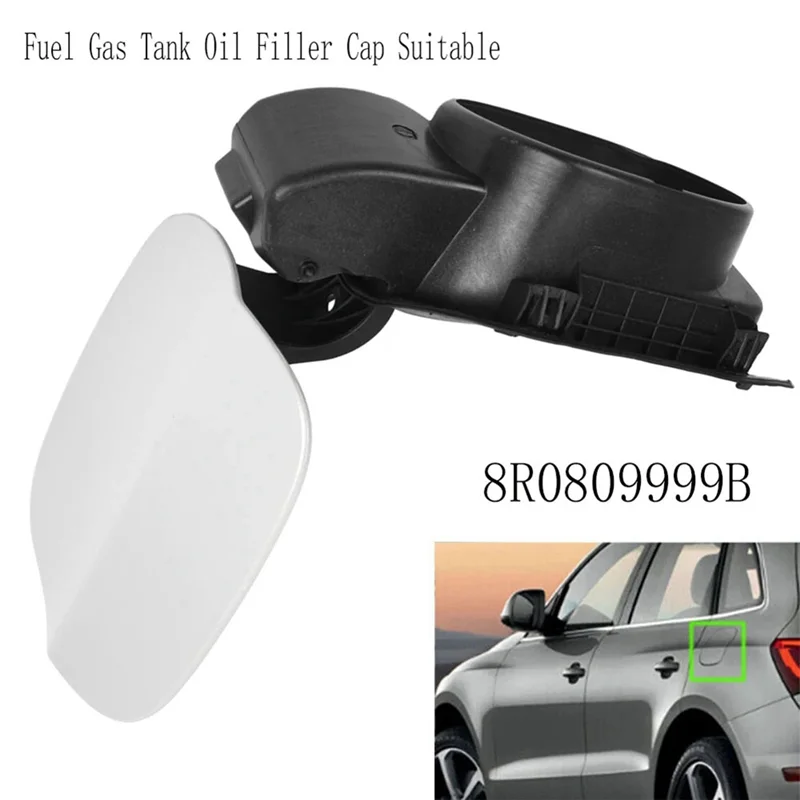 Tutup Pengisi Oli Tangki Bensin Bahan Bakar Mobil Cocok untuk Q5 2008-2016 Tutup Tangki Bahan Bakar 8R0809999B Suku Cadang Pengganti Tutup Pintu Pengisi Bahan Bakar