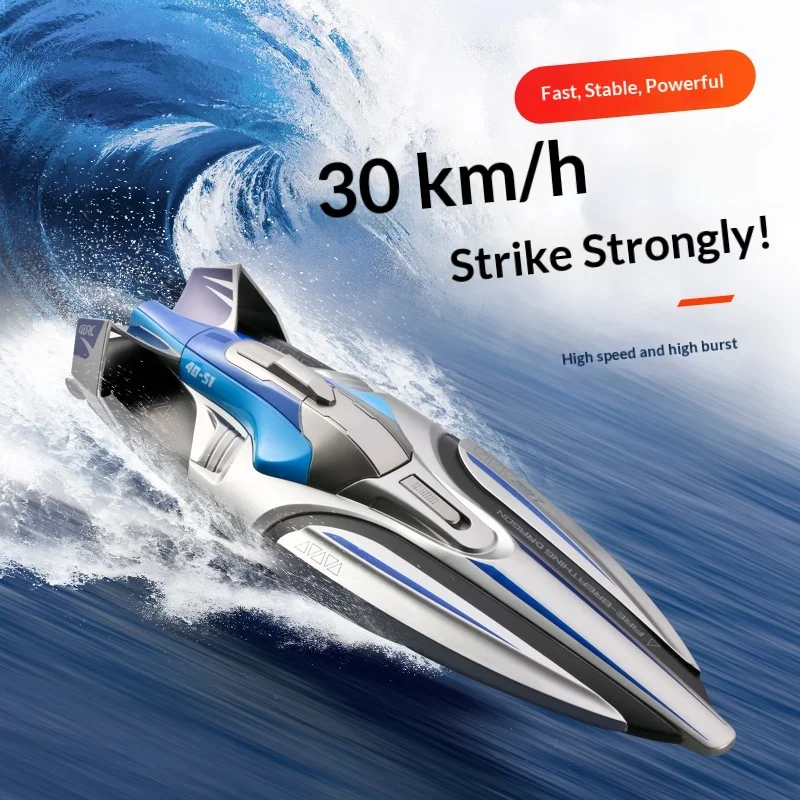 Wireless Electric Rc Speedboat Large Size Long Endurance 2.4g Remote Control Boat High Speed Water Model Toy Outdoor Water Game