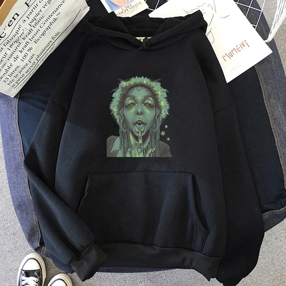 Sudaderas SEVDALIZA Graphic Printing Hoodies Women Comfortable Sweatshirts Funko Pop Aesthetic Clothes Moletom Hip Hop Pullovers