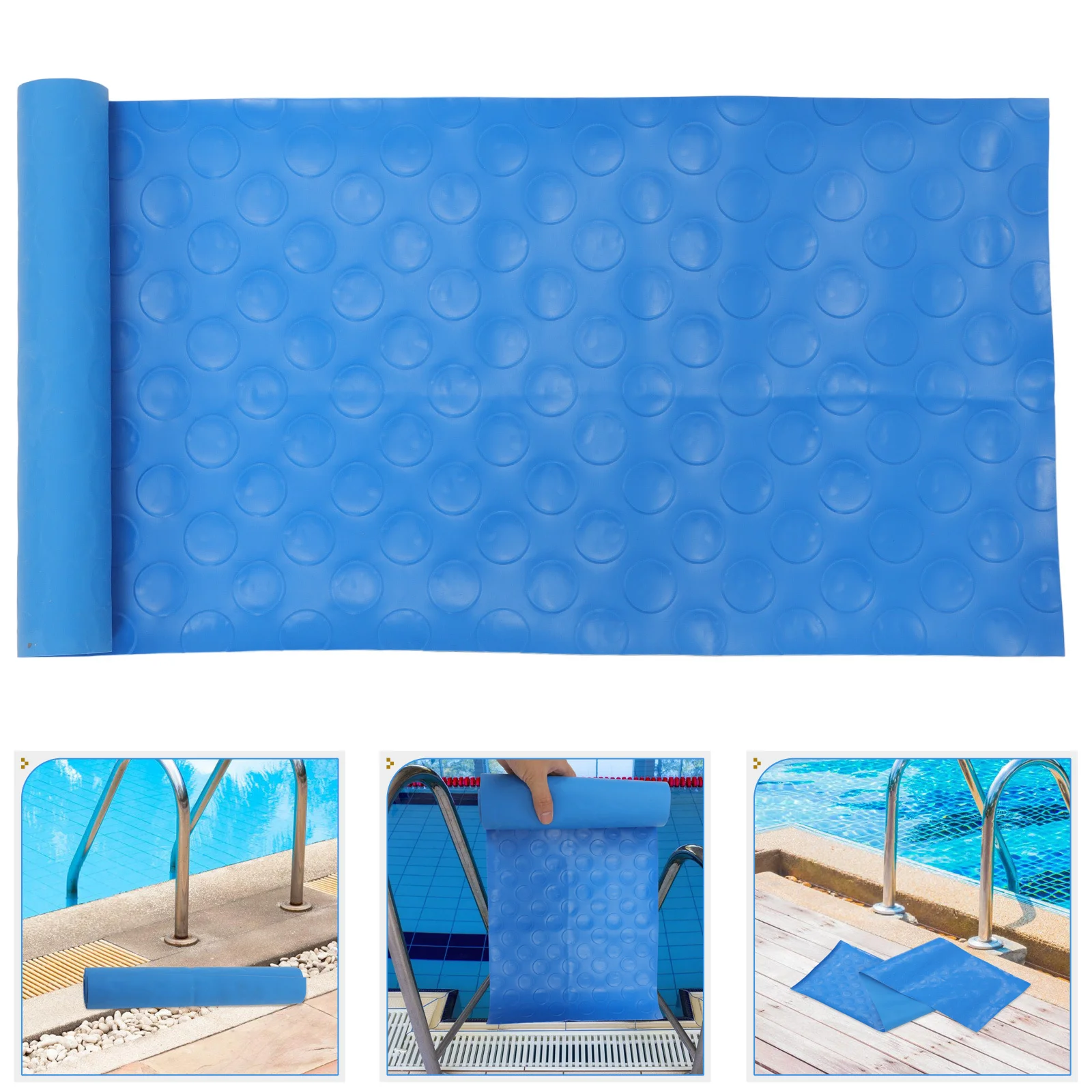 2 قطعة المضادة للانزلاق بركة سلم حصيرة بولي كلوريد الفينيل عدم الانزلاق حمام سباحة خارجي درج وسادة السلامة واقية حصيرة بولي كلوريد الفينيل سلم الوسادة