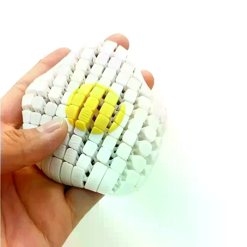 Articulated Joints Omelette Fidget Toy Fried Egg Desktop Creative Ornament Gift Stress Relief Soft Toy Home Decor 3D Printed