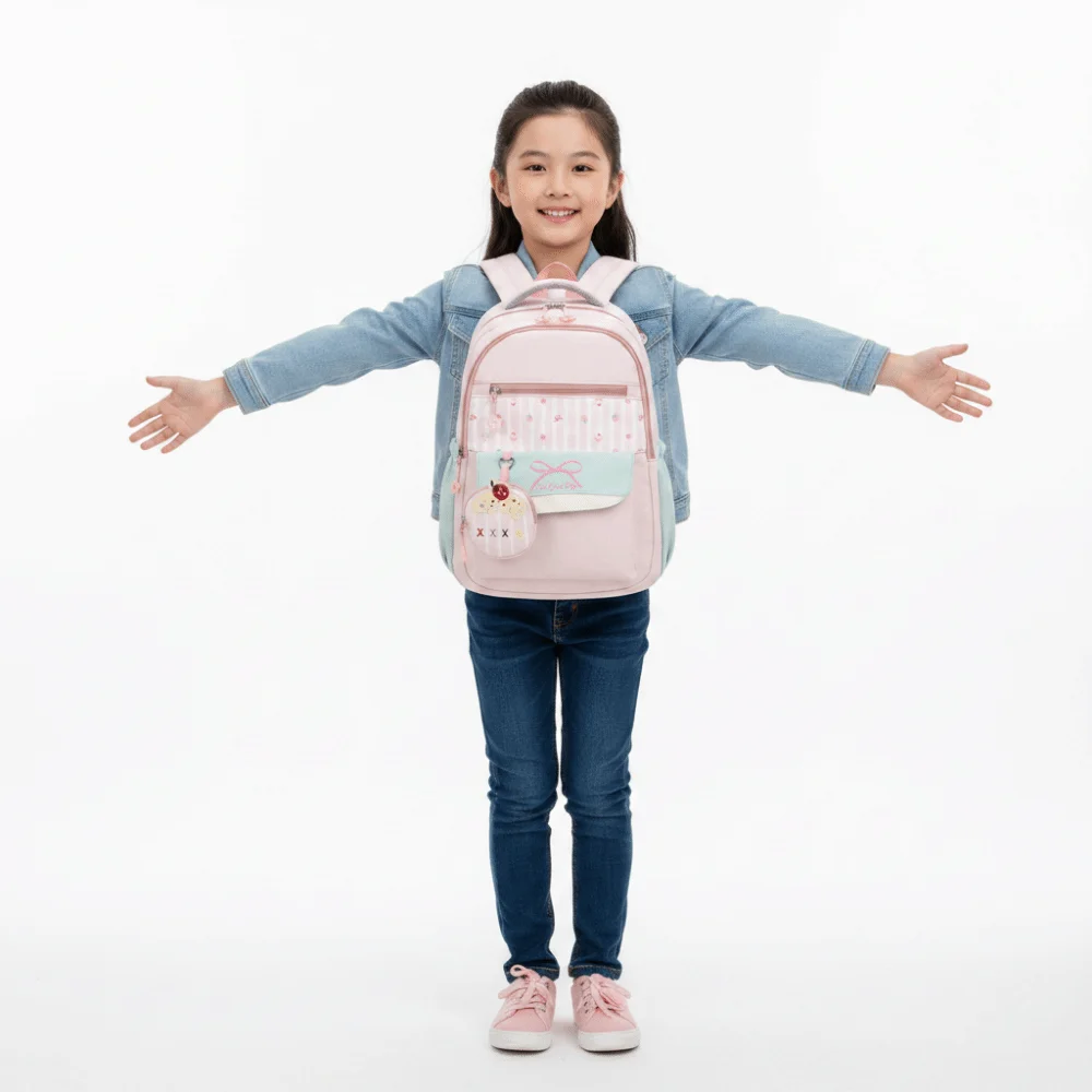 Large Capacity Travel Kids Backpack Breathable Comfortable College Student Backpack Multi-pocket Oxford Cloth