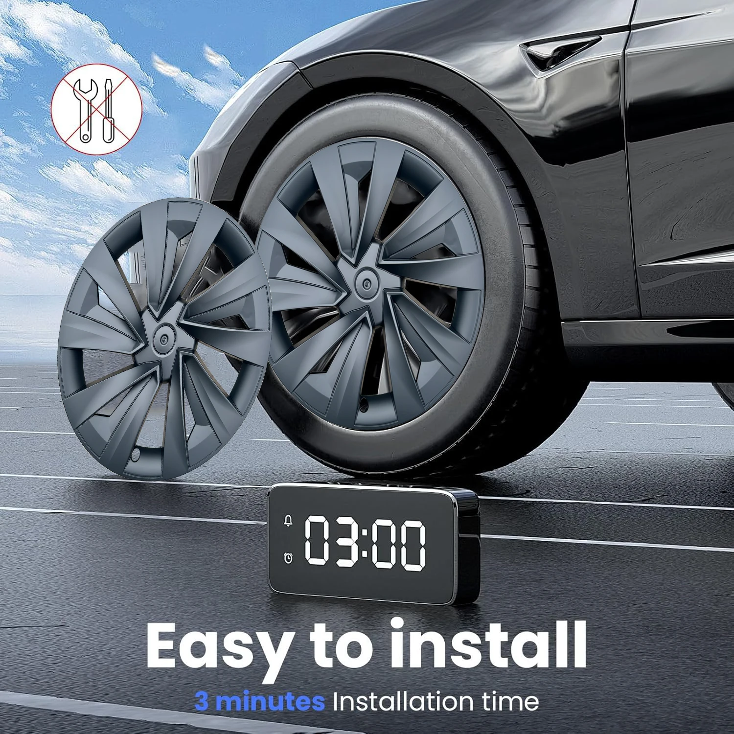 Model Y Juniper 2025 2026 Vordermatten, Model Y 2025 Bodenmatten aus Gummi TPE für alle Wetterbedingungen, 3D-gescannt, OEM-Original, leicht zu reinigen, NICHT für die Standardversion geeignet. – Detail 20