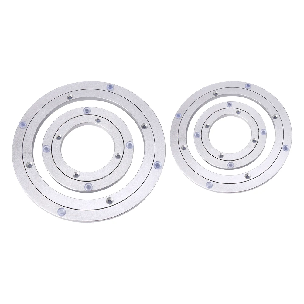 1Pc Heavy Duty Aluminium Alloy Rotating Bearing Plate Turntable Round Dining Table Table Bearing Round Table Turntable