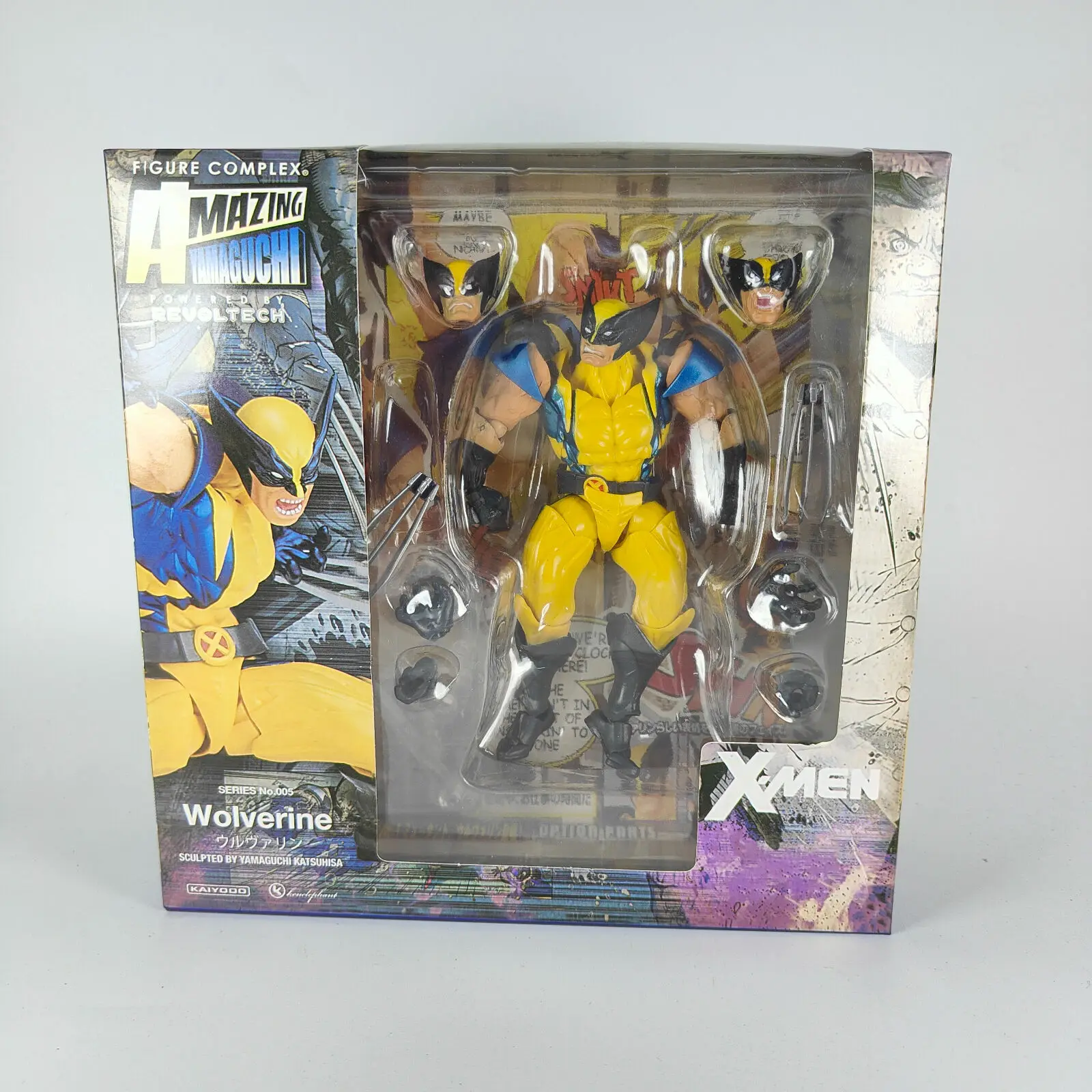 Revoltech YAMAGUCHI Wolverine Action Figure Logan Toys X-Men Model Toys Joint Movable Doll Room Decor Collection Present