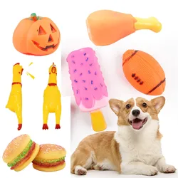 1pc Pet Squeak Toy Dog Sound Toys Grinding Teeth Clean Teeth Chew Toy for Puppy Dog Pet Supplies Color Random