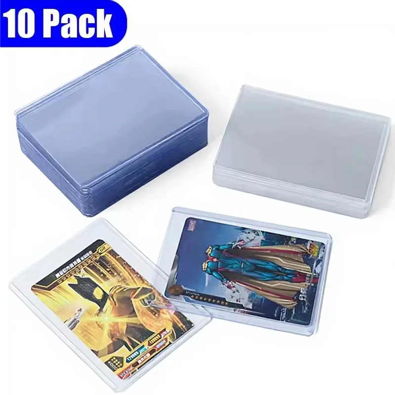 10Pcs Sports Card Holder Clear Trading Protectors Hard Plastic Card Sleeves For Baseball Football Cards Sports Card Protector