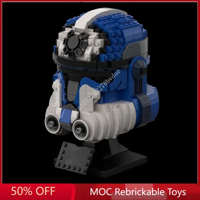 914PCS Star Plan Helmet Clone Lieutenant Jesse MOC Space Battle Model Building Block Architecture Education Assembly Model Toy