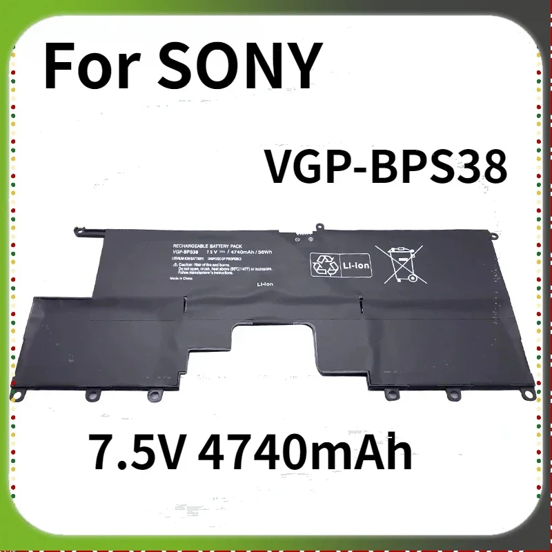 VGP-BPS38 Laptop Battery For SONY VAIO PRO11 PRO13 SVP1321BPXB SVP13216PG SVP13 Pro13 Pro11 SVP132A19T 7.5V 4740mAh