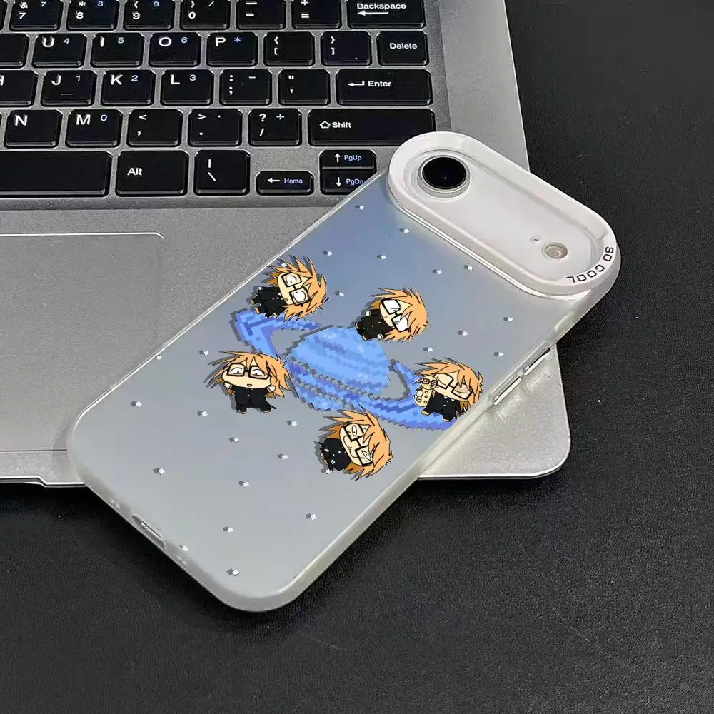 R-Randals F-Vrienden Telefoon Case Voor iPhone 17 16 15 14 13 12 11 Pro Max Air matte Laser Aurora Schokbestendig Funda