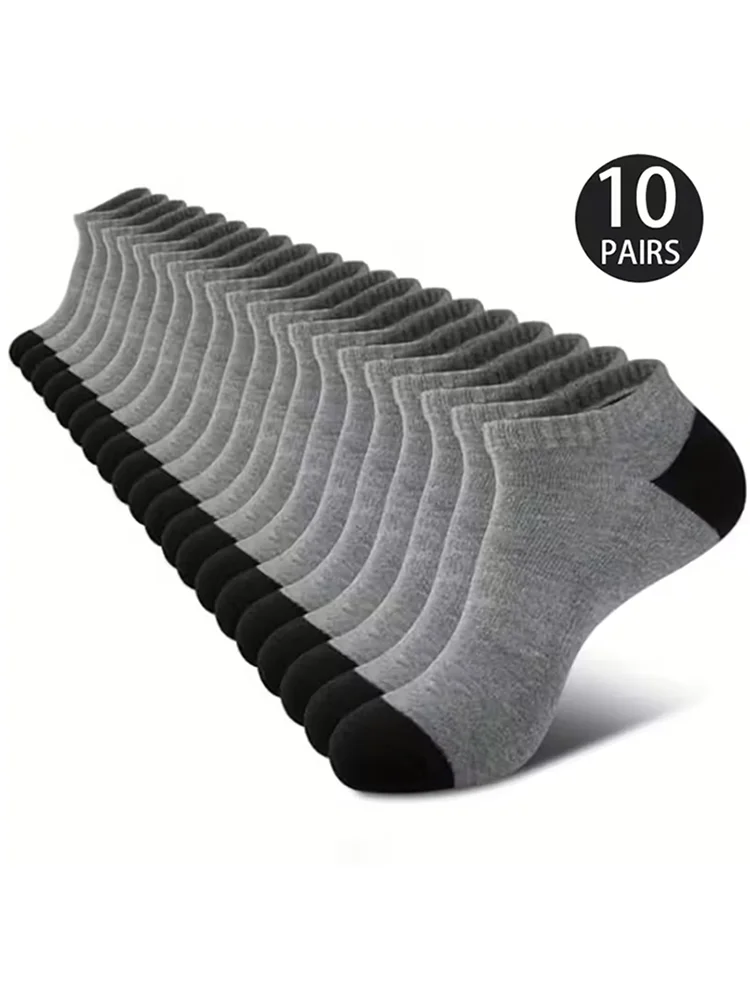 10er-Pack Unisex-Söckchen mit bequemer Passform für alle, atmungsaktiv und leicht – ideal für Sport und Alltag – Detail 5