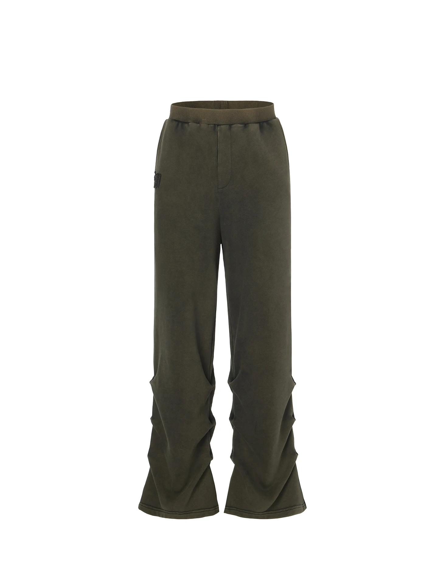 

LEDIM WANG Red Label Distred Embroidered Loose Casual Pants Women's 25 Autumn New Waed Pure Cotton Long Trousers