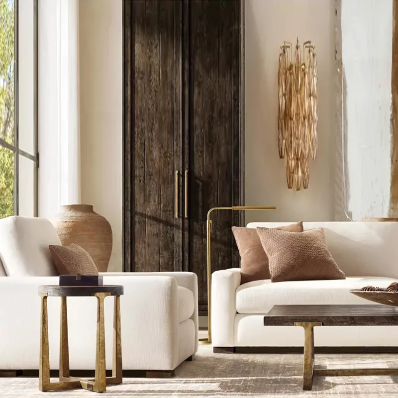Modern Five-Star Hotel Lobby Sofa Set Home Living Room Sofa Bad Resort Living Room Furniture Luxury Villa Living Room Sofa Bed