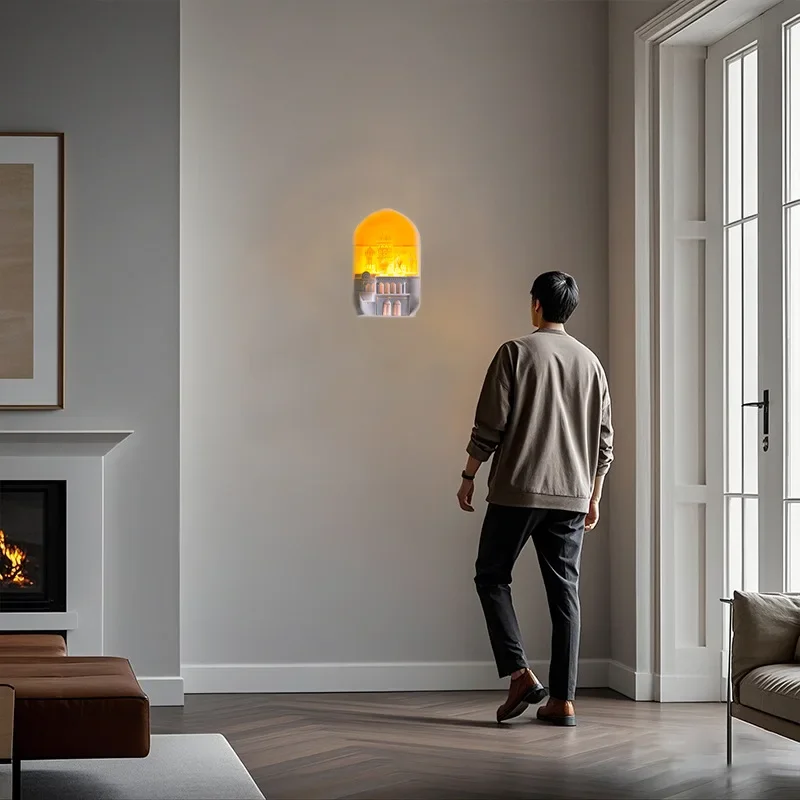 Applique d'angle induction gypse coin intégré