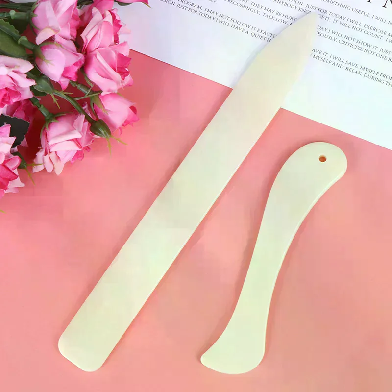Leather Scoring Folding Creasing Paper Accessory Bone Folder Craft Tools 2Pcs