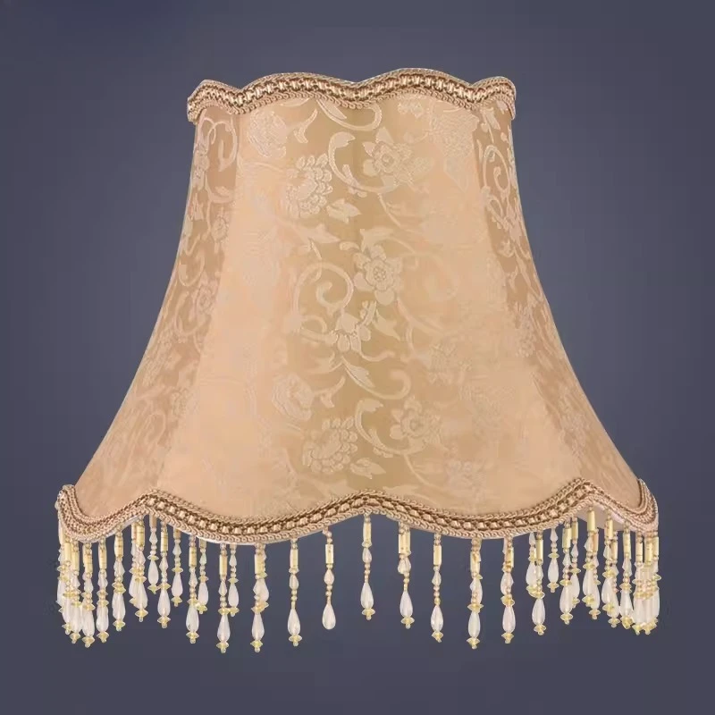

Modern printed cloth table lamp handmade fabric lampshade simple palace lamp floor lampshade