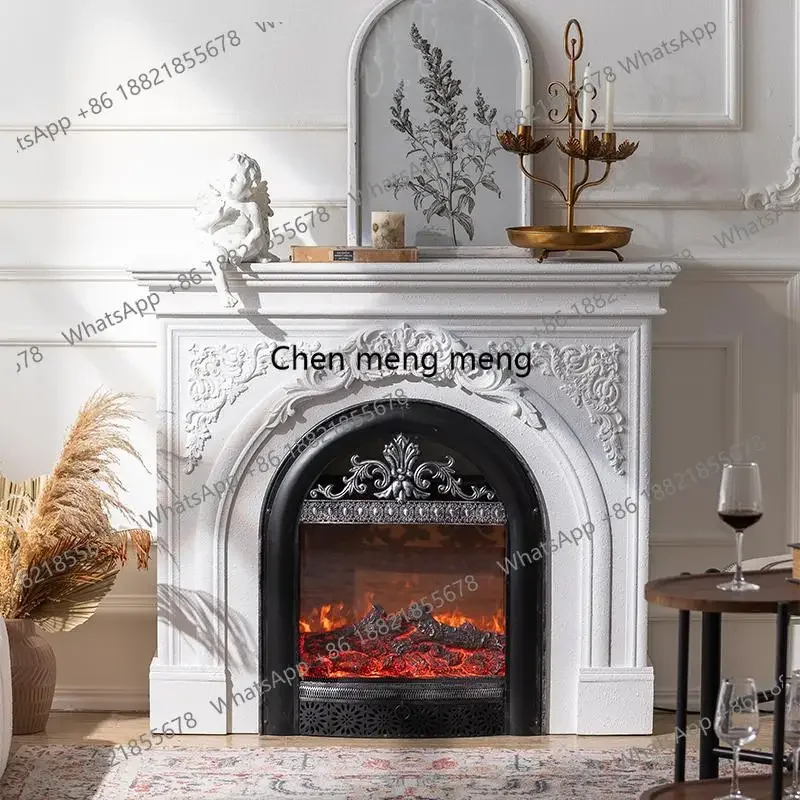 Solid wood, shelf, living room, villa entry, fire-proof hall, front cabinet, arched decorative cabinet