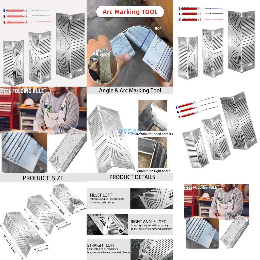 

E15A Strong Metalworking Writer Double Function Corner Bend Marking Device
